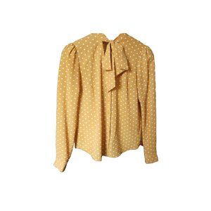 Forever 21 Polka Dot Blouse With Neck Tie